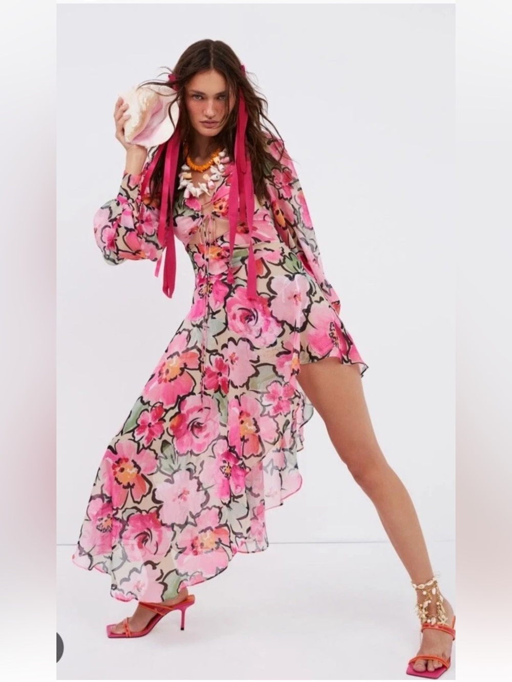 For Love & Lemons Tiana Midi Dress